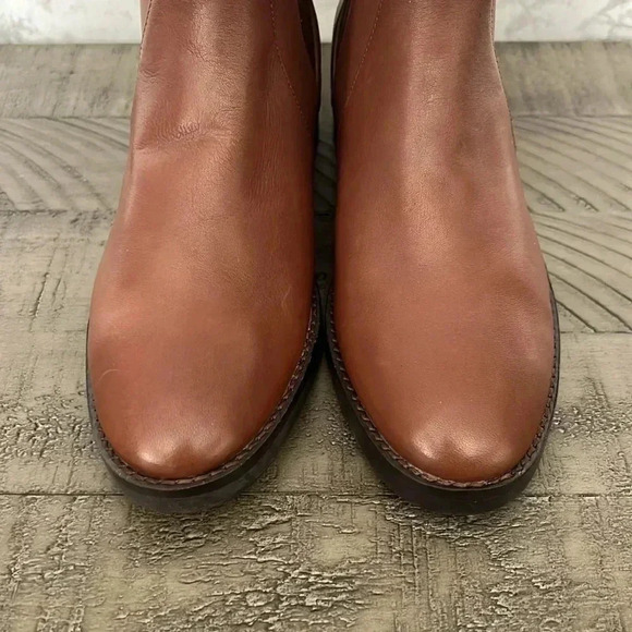 Cole Haan Women’s Grand Series Nora Bootie Leather Waterproof - 7.5 Chestnut - Picture 2 of 14